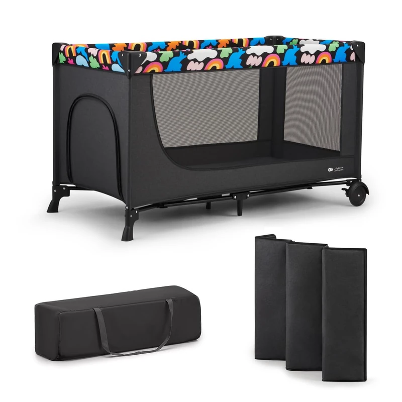 Kinderkraft JOY 2 2-in-1 Travel Cot and Toddler Bed