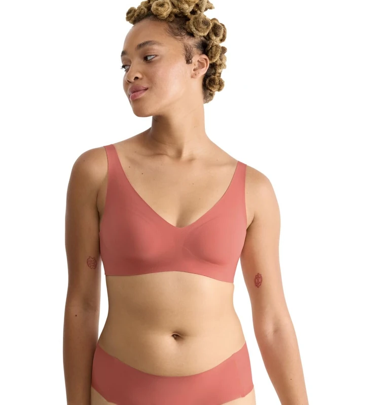 Sloggi Zero Feel 2.0 Soft Bra Candid Orange - Image 1