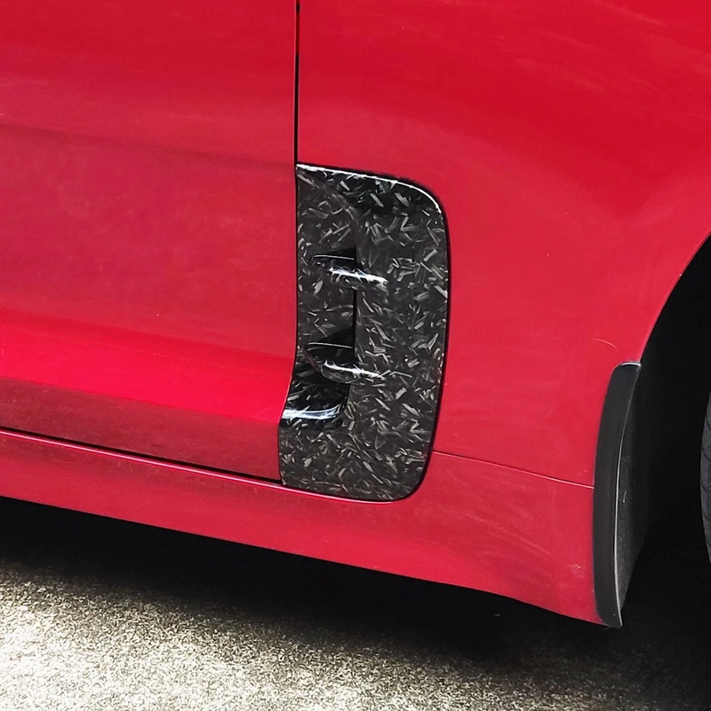 YOUTOOCAR Car Fender Side Vents Cover Compatible with Kia Stinger Accessories (Forged)