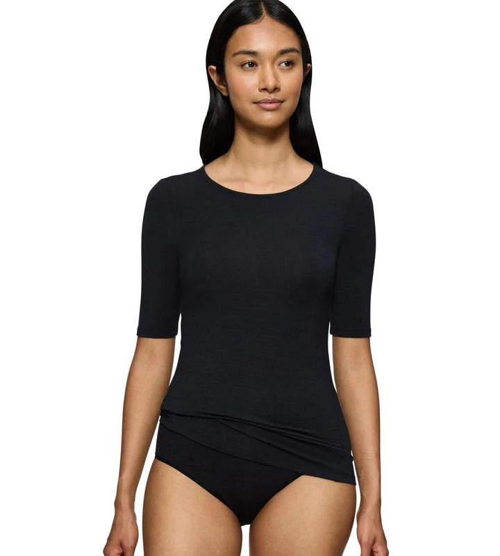 Triumph Women's Beauty Layers SSL Top 04 Shirt, Black, M