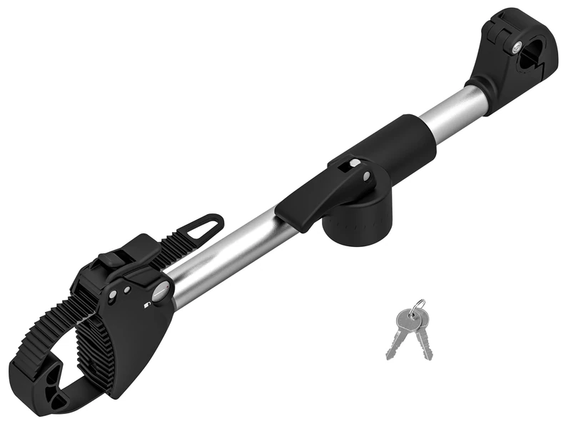 EUFAB 11248 Adjustable Strap Frame Holder 40 cm Black/Silver