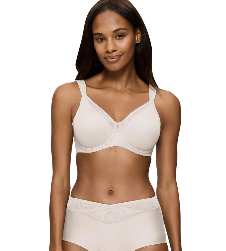 Triumph Womens True Shape Sensation T Minimizer Bra, Fresh Powder., 36DD UK
