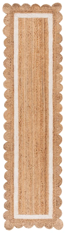 Safavieh Natural Fiber Rug for Living Room, Dining Room, Bedroom - Natural Fiber Collection, Short Pile, in Natural and Ivory, 62 x 240 cm - Image 1