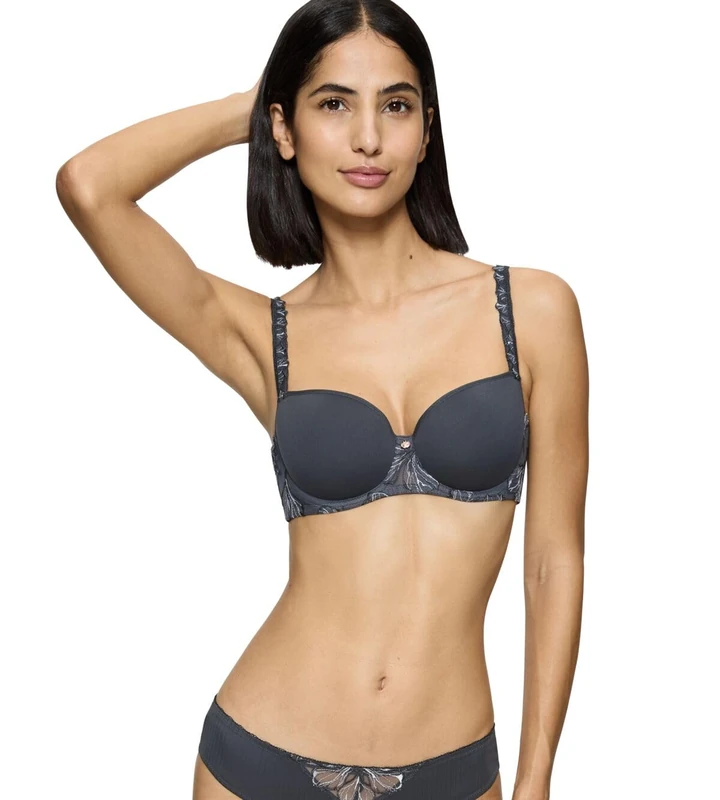 Triumph Women's Wild Iris Florale Bra, Anta Blue, 42D