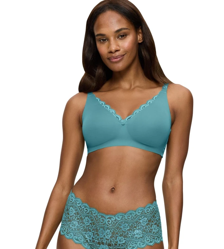 Triumph Women's Amourette N01 Minimizer Bra, Quiet Turquoise, 32C - Image 1