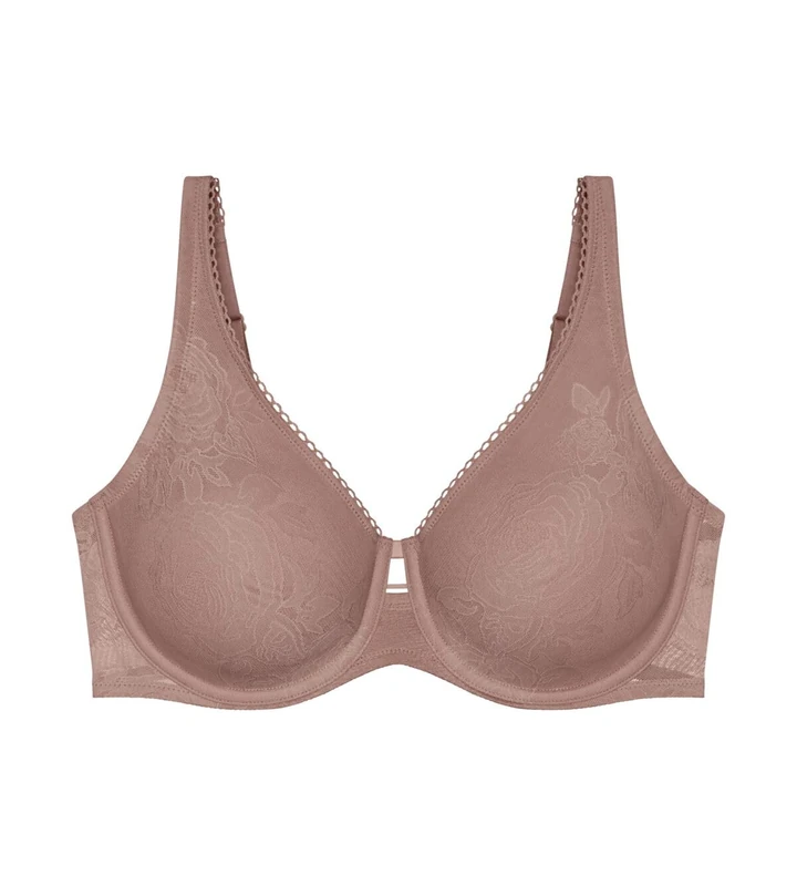 Triumph Womens Wild Rose Sensation Minimizer Bra, Chocolate Mousse, 34C UK