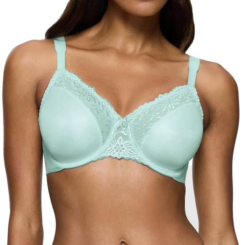 Triumph Ladyform Soft W X Women's Underwired Bra, kristallblau, 34C