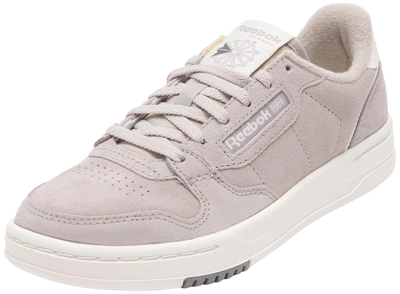 Reebok Women's Phase Court Trainers, Hazygrey/Chalk/Overcast Grey, 38 EU, Hazygrey Chalk Overcast Grey, 6 UK