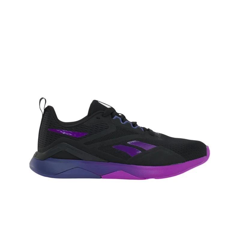 Reebok Girls' Nanoflex Tr 2.0 Trainers, Black Purple Rave Twilight Purple, 2.5 UK