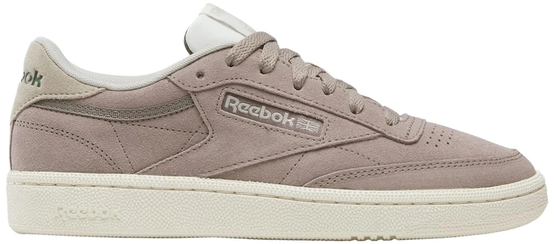 Reebok Women's Club C 85 Sneaker, Grittygrey Sports Beige Breakaway Green, 4 UK
