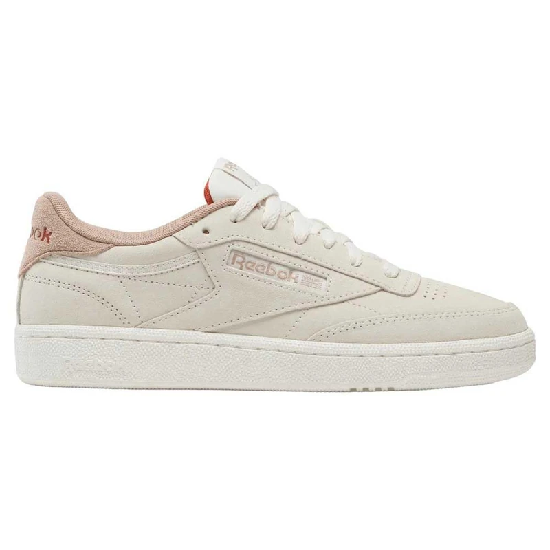 Reebok Women's Club C 85 Sneaker, Sand Scorchedearth Hoopred, 8.5 UK