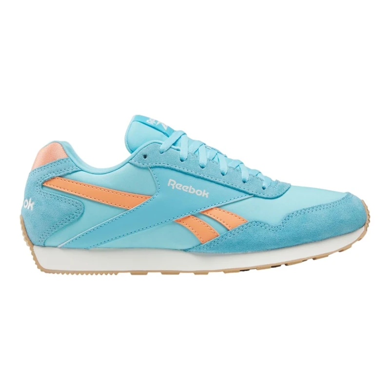Reebok Women's Glide Low Trainers, Digital Blue Sunkissed Orange Chalk, 4 UK
