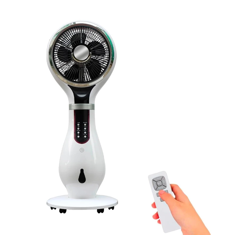 Wintem BAKU Fan with Humidifier – Diameter 40 cm, 3 Speeds, 2 Hour Timer, 3L Tank, Copper Motor, Horizontal Oscillation
