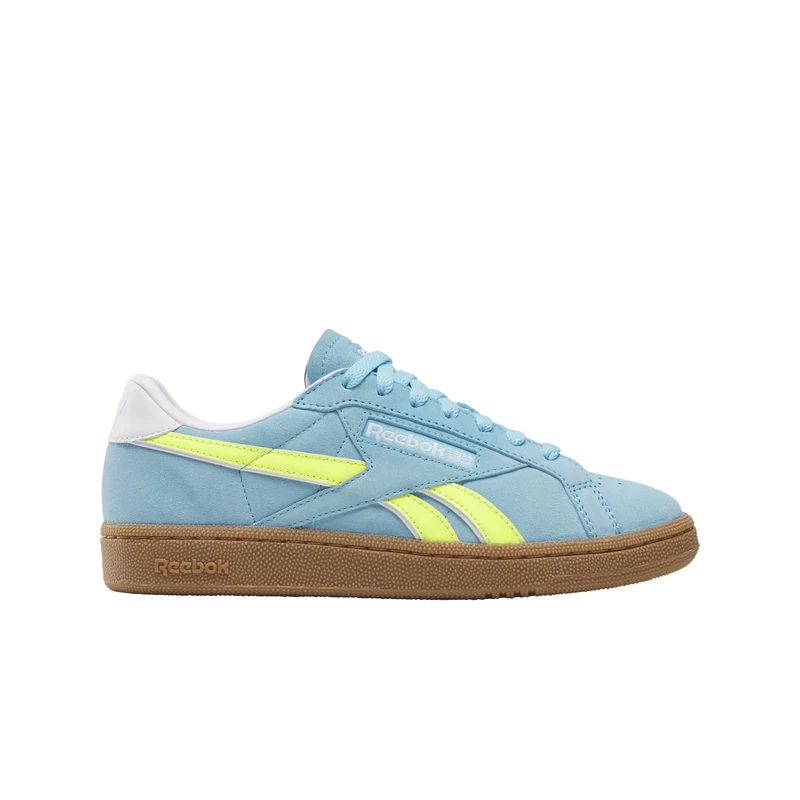 Reebok Women's Club C Grounds UK Trainers, Digital Blue/Solar Acid Yellow/Gum, 35 EU, Digital Blue Solar Acid Yellow Gum, 2/2.5 UK