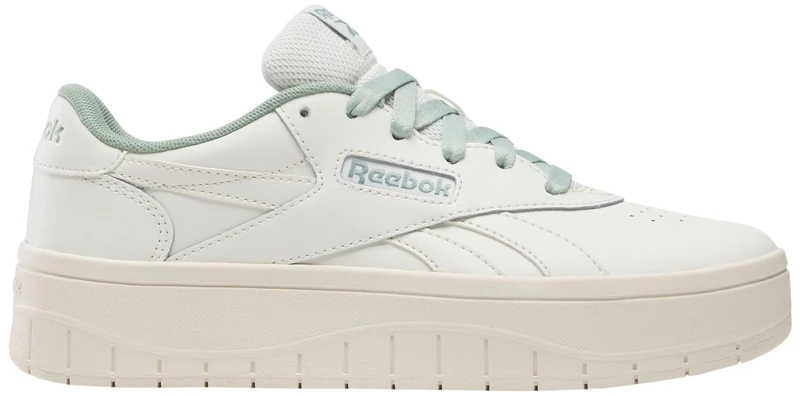 Reebok Court Advance Surge Shoes White, Chalk Vintage Chalk Hybrid Green, 5.5 UK