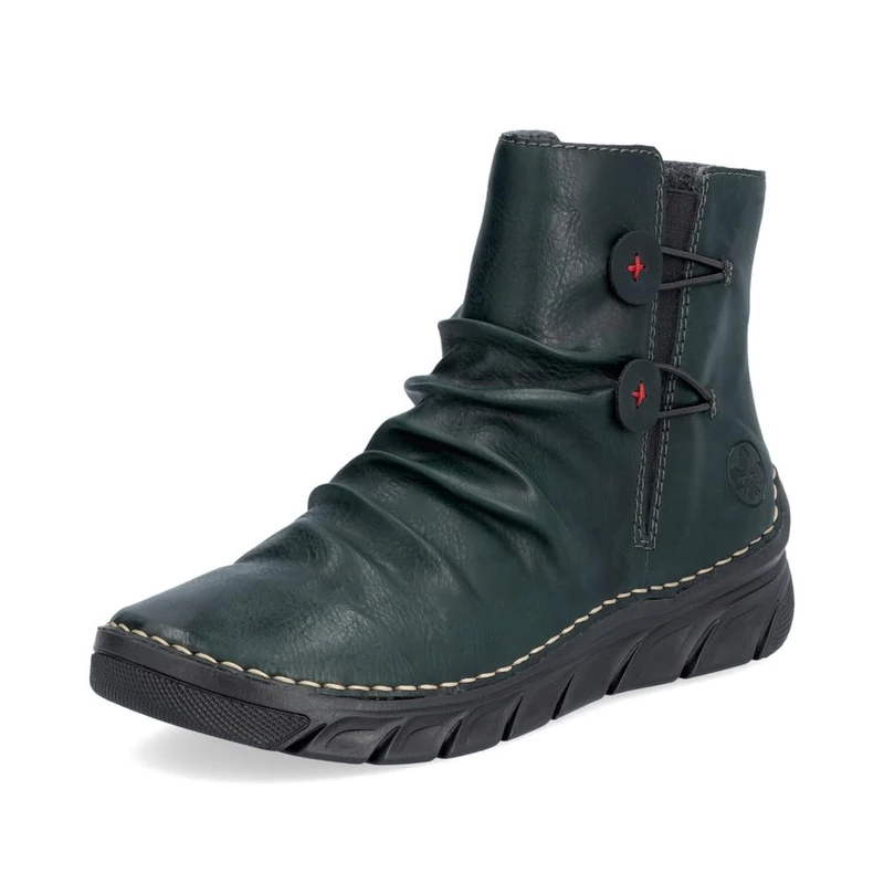 Rieker 55052, Women's Short Boots, Green 54, 5 UK