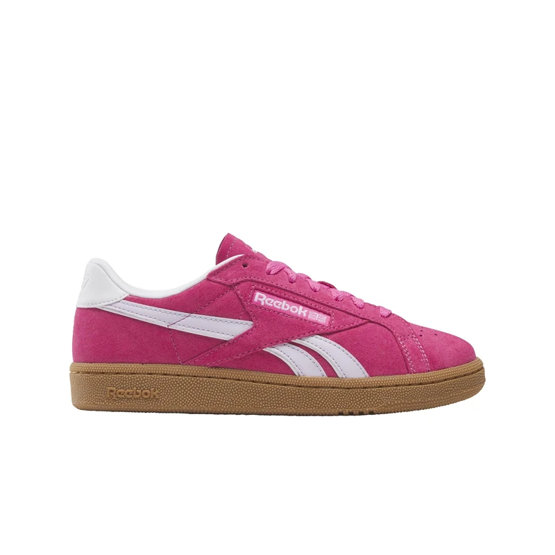 Reebok Unisex Club C Grounds UK Trainers, True Pink Digital Gleam Gum, 3 UK