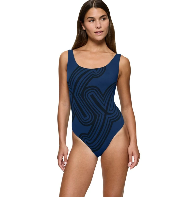 Triumph Women's Flex Smart Summer OP pt One Piece Swimsuit, Blue-Dark Combination, 2
