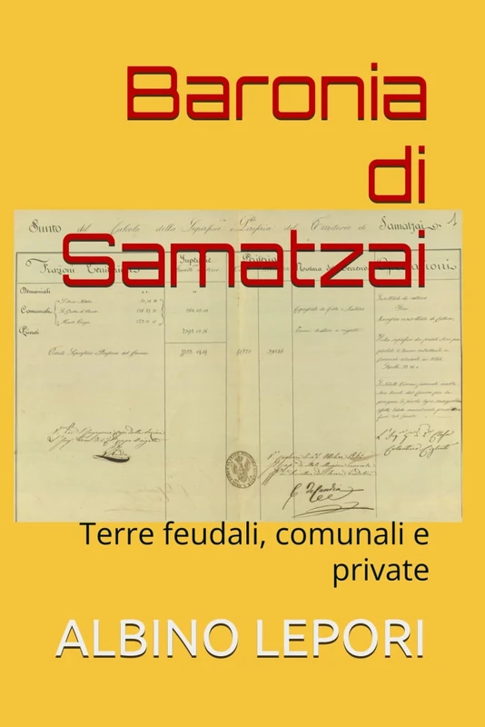 Baronia di Samatzai: Terre feudali, comunali e private