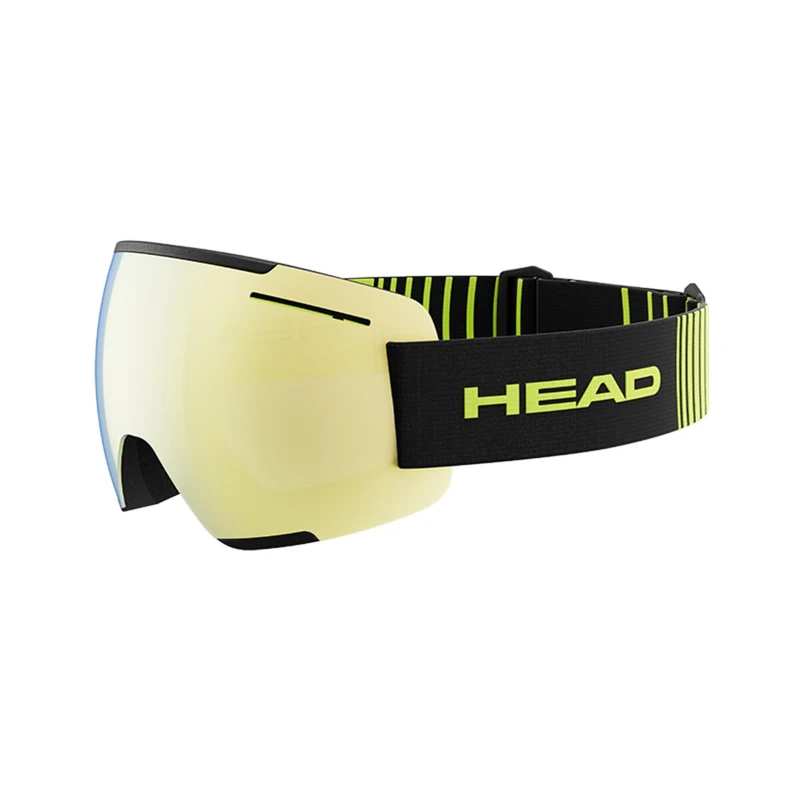HEAD Unisex Adult F-LYT Ski and Snowboard Goggles, Lime/Black, L