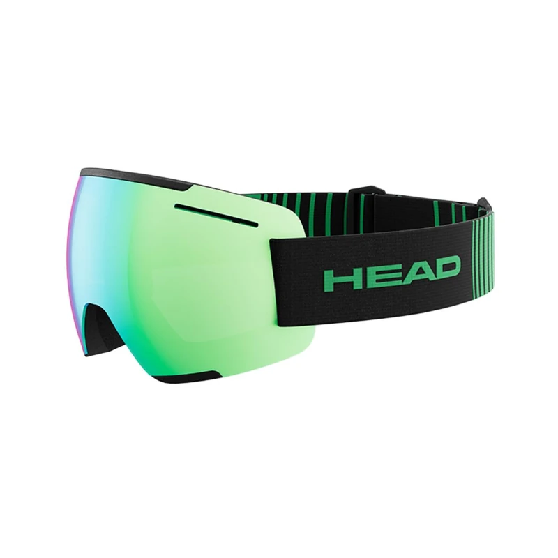 HEAD Unisex Adult F-LYT Ski and Snowboard Goggles, Green/Black, L