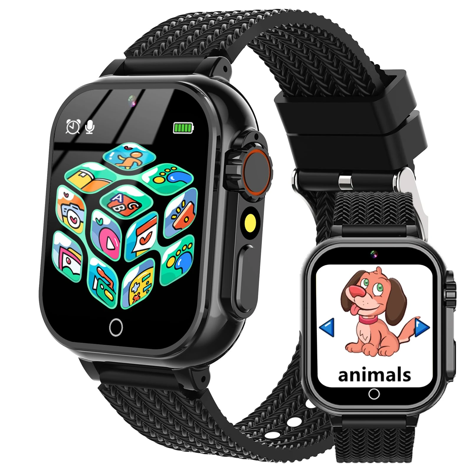 kaacly Kids Smart Watch with Pedometer Learning Cards Story Music Player Alarm Clock Kids Watch for Boys Girls Birthday Gifts Ages 4-12