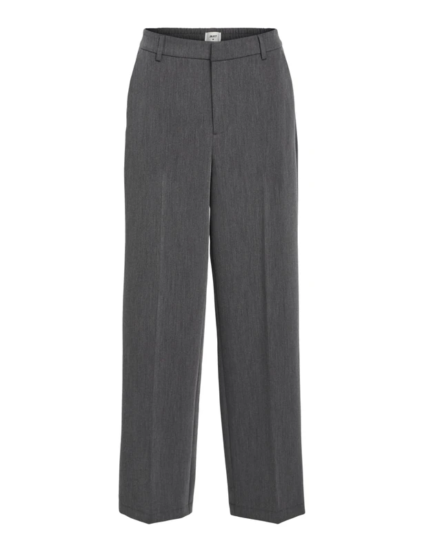 Object OBJSIGRID HW Casual Trousers Noos, Medium Grey Melange, 12