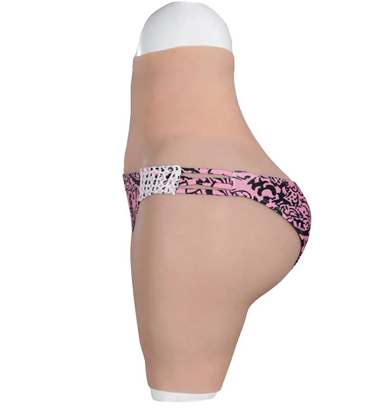 Yuewen Silicone Panty Big Butt Lifter Hip Enhancer Crossdressing Underwear for Crossdressers Transgender Dragqueen (UK, Alpha, XL, Regular, Regular, Nude)