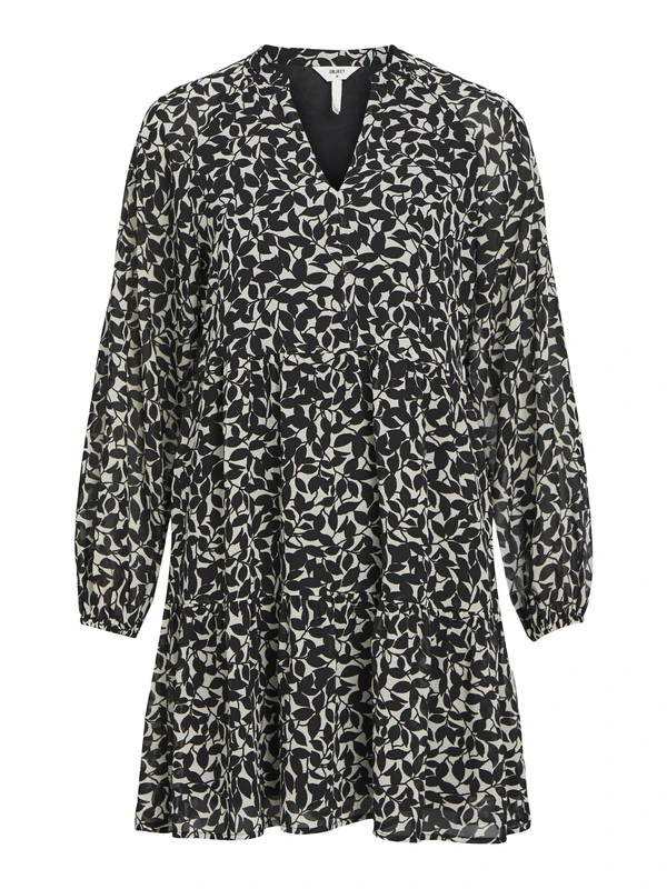 Object Objmila Gia L/S Dress Noos Women's Dress, Sandshell 2, 8