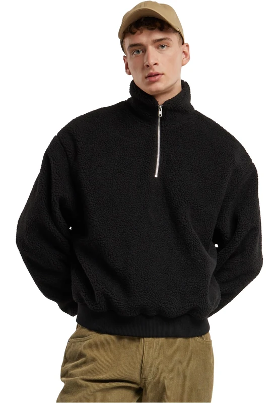 Urban Classics Men's Tb7266-oversized Teddy Troyer T-Shirt, Black, S - Image 1