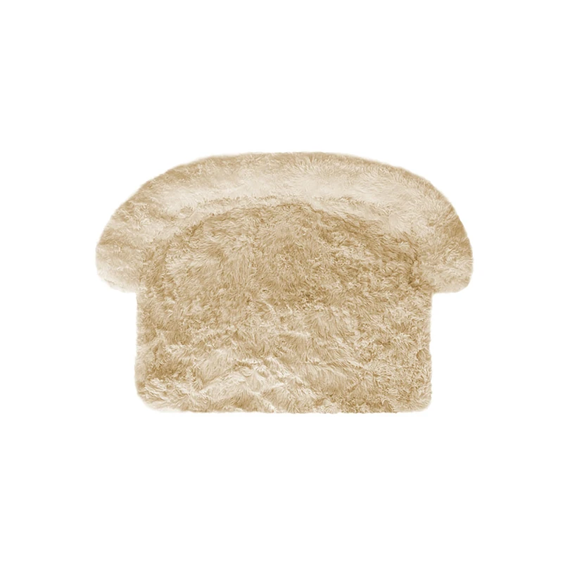 Record - Soft Plush Pet Bed for Dogs and Cats for Sofa, Pet Bed with Non-Slip and Waterproof Base, Pet Sofa Cushion 76x76x13h, Beige