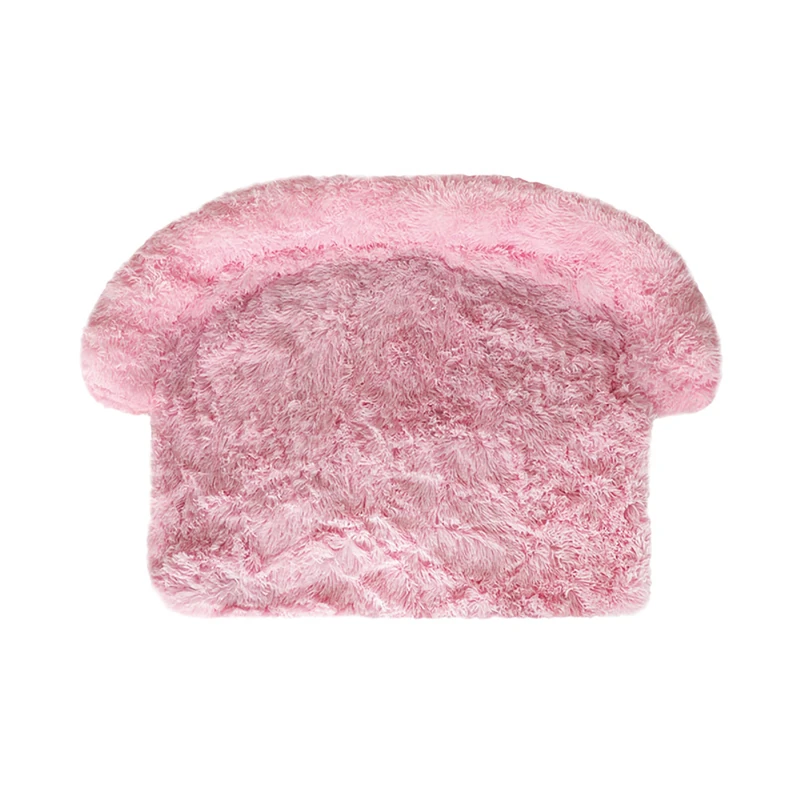 Record - Soft Plush Pet Bed for Dogs and Cats for Sofa, Pet Bed with Non-Slip and Waterproof Base, Pet Sofa Cushion 102 x 89 x 13h, Pink