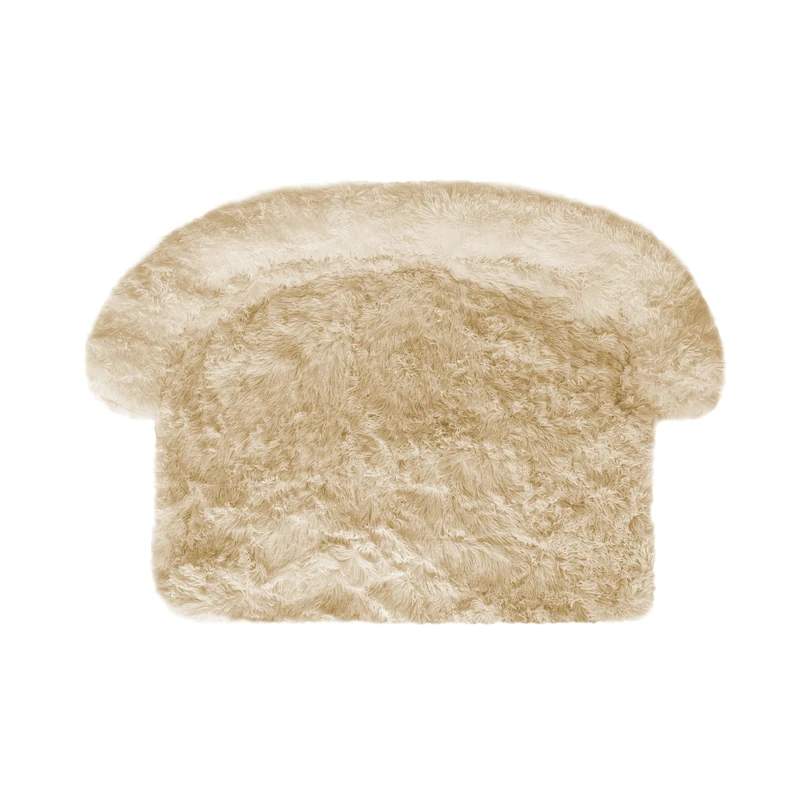 Record - Soft Plush Pet Bed for Dogs and Cats for Sofa. Pet Bed with Non-Slip and Waterproof Base.Sofa Cushion for Pets 102x89x13h, Beige