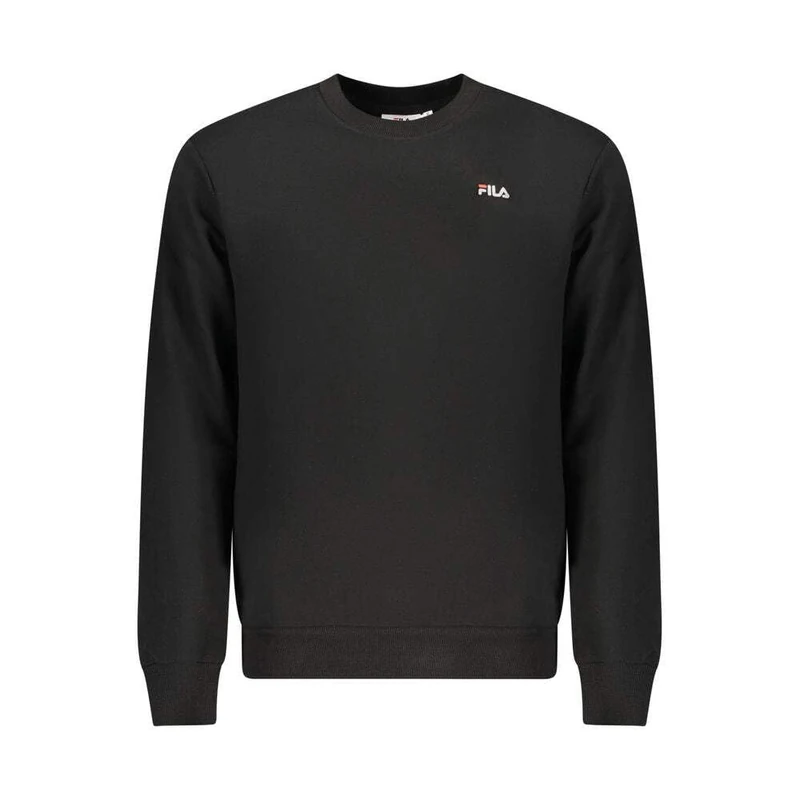 FILA Men's Leverano Regular Crew Sweat Crew, black, XL