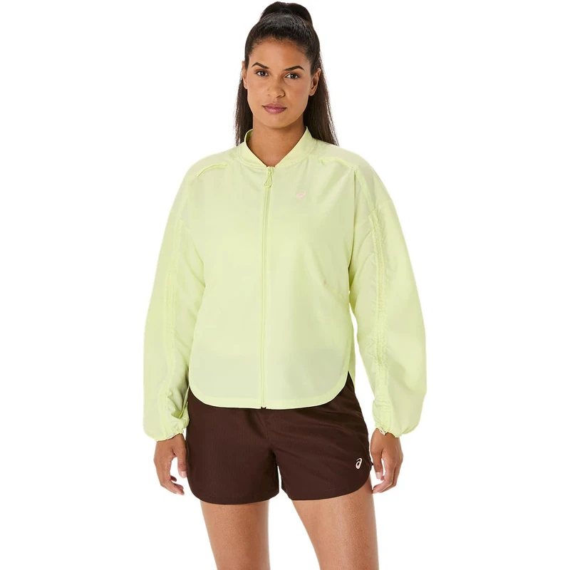 ASICS 2012D138-750 NAGINO RUN ADJUSTABLE JACKET Jacket Women's HUDDLE YELLOW Size M
