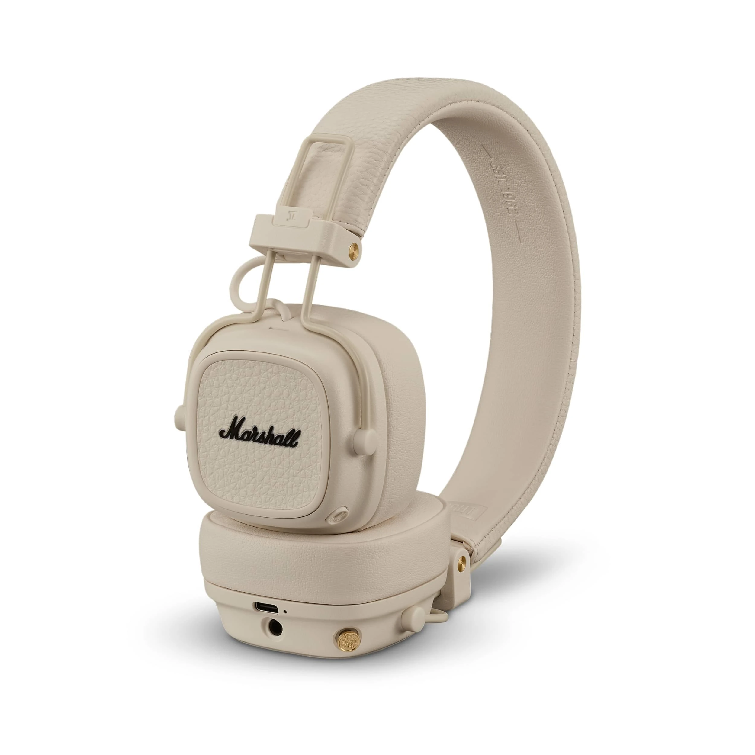 Marshall Major V Bluetooth Headphones, 100 Hours Playtime - Cream