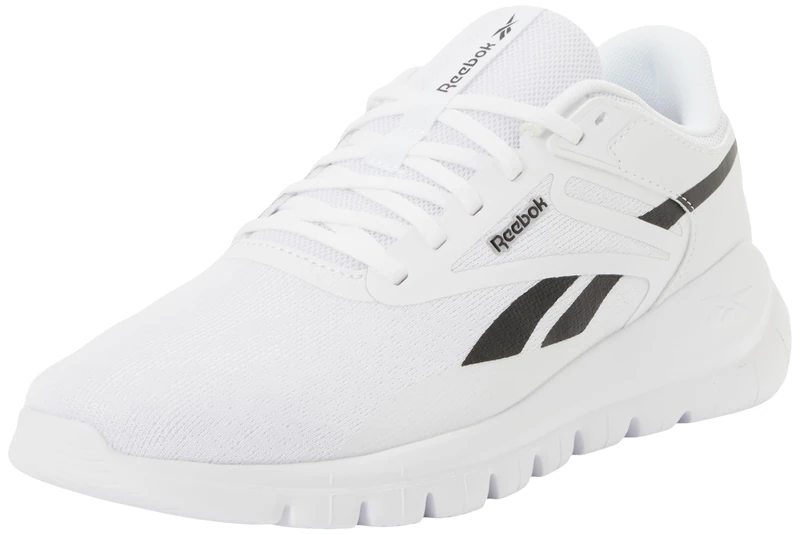 Reebok Men's Split Flex Trainers, White Black, 8.5 UK