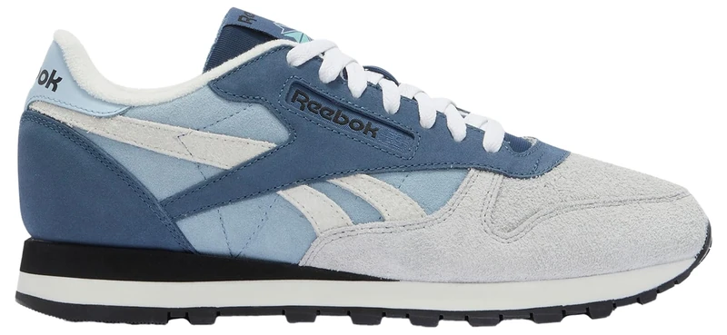 Reebok Unisex Classic Leather Trainers, Y2K Blue/Shadow/Grey 1, 41 EU, Y2k Blue Shadow Grey 1, 8.5 UK