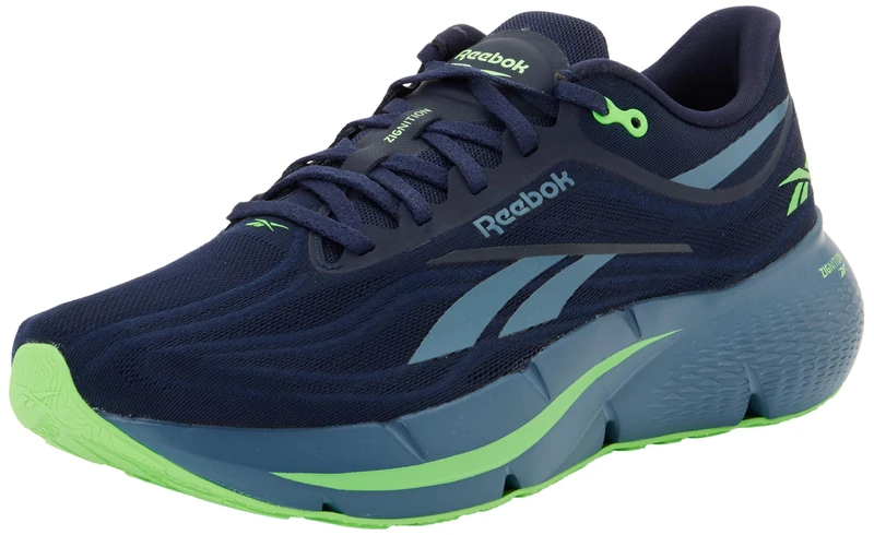 Reebok Men's Zignition Trainers, Vector Navy/Shadow/Solar Lime, 44 EU, Vector Navy Shadow Solar Lime, 10 UK - Image 1