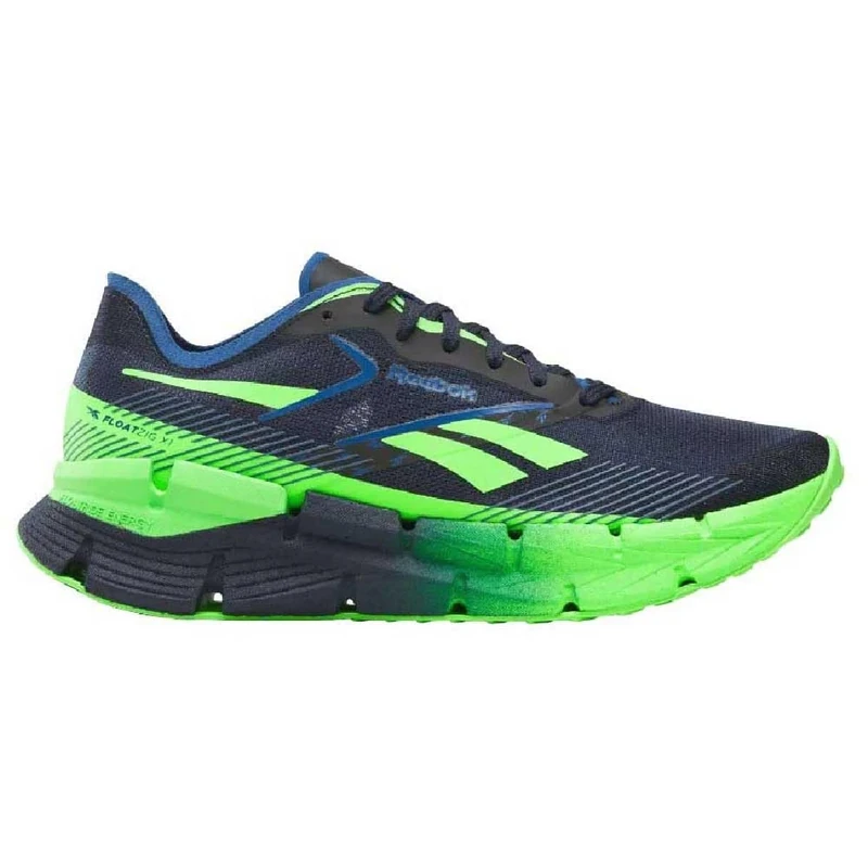 Reebok Unisex FLOATZIG X1 Sneaker, Vector Navy/Solar Lime/Twilight Blue, 8 UK