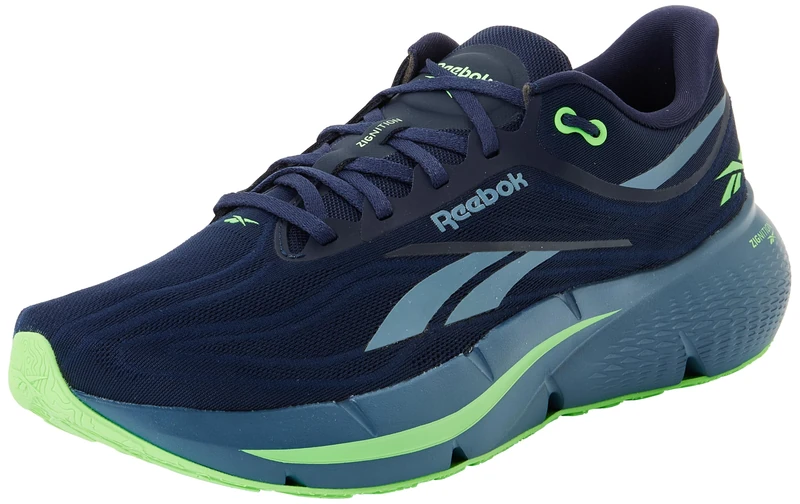 Reebok Men's ZIGNITION Sneaker, Vector Navy/Shadow/Solar Lime, 10 UK