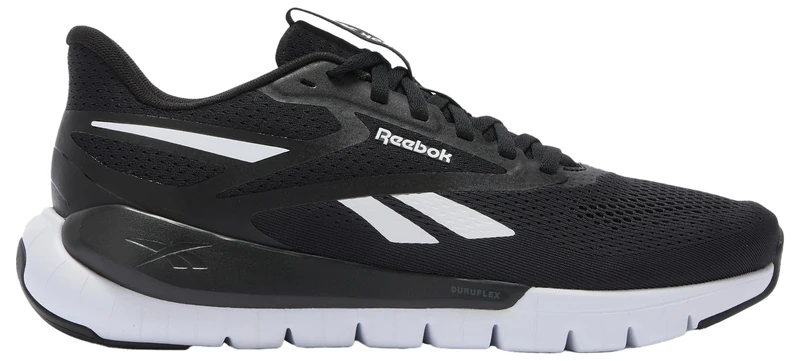 Reebok Unisex Flex Trainer Trainers, Black Grey 6, 10.5 UK