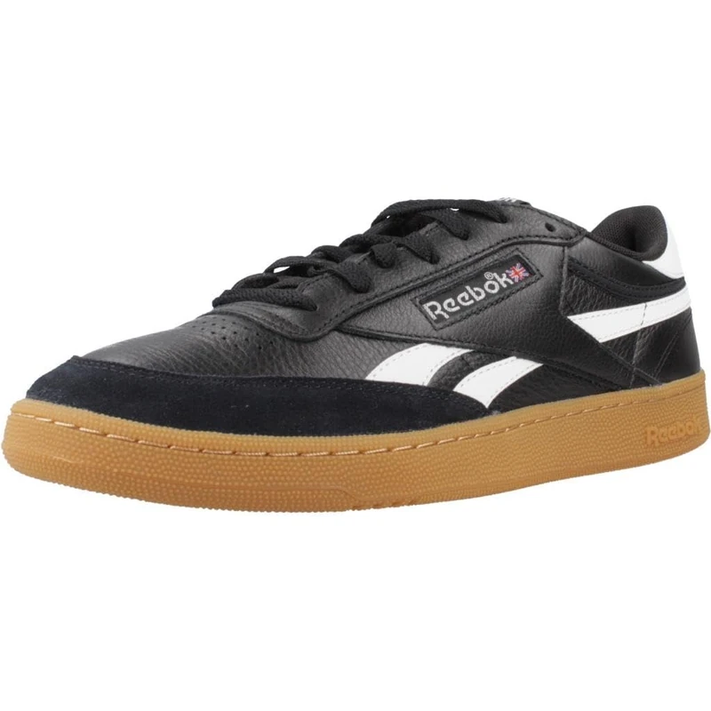 Reebok Men's Club C Revenge Vintage Trainers, Black/White/Gum, 44.5 EU, Black White Gum, 10.5 UK