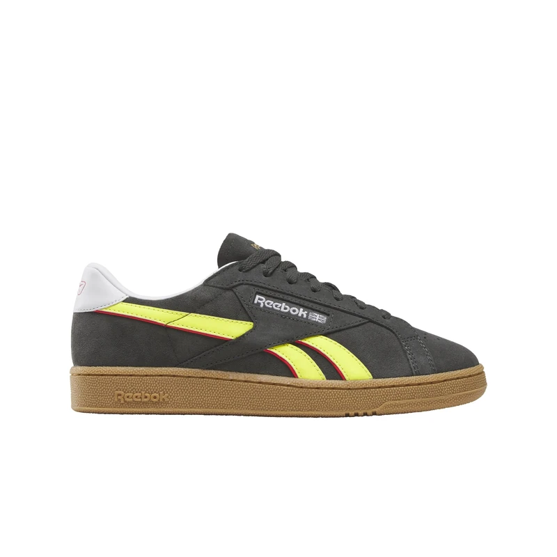 Reebok Men's Club C Grounds UK Trainers, Black Electric Yellow Gum, 6.5 UK