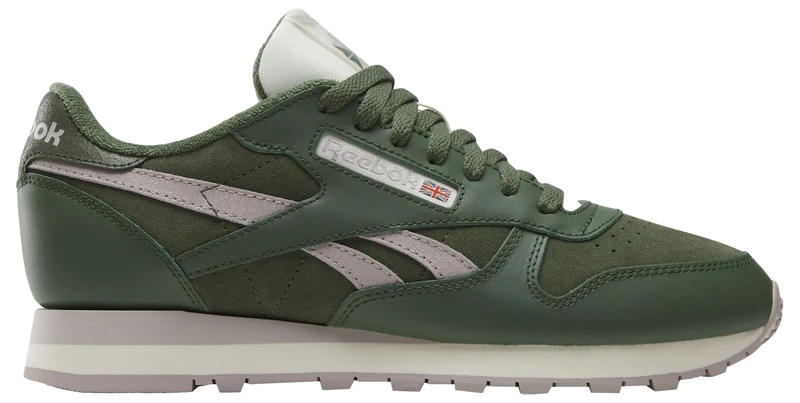 Reebok Unisex Classic Leather Trainers, Breakawaygreen Breakawaygreen Hazygrey, 8.5 UK