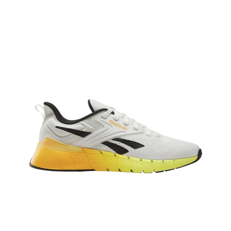 Reebok Men's Nano Gym Trainers, Chalk Black Electric Amber, 11 UK