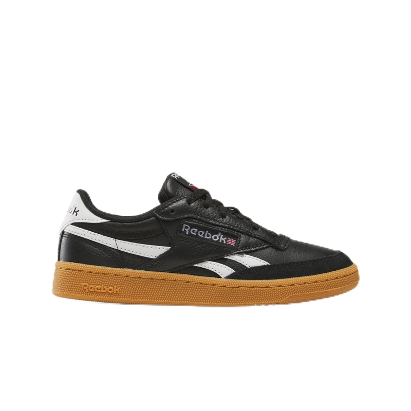 Reebok Men's Club C Revenge Vintage Trainers, Black White Gum, 11 UK