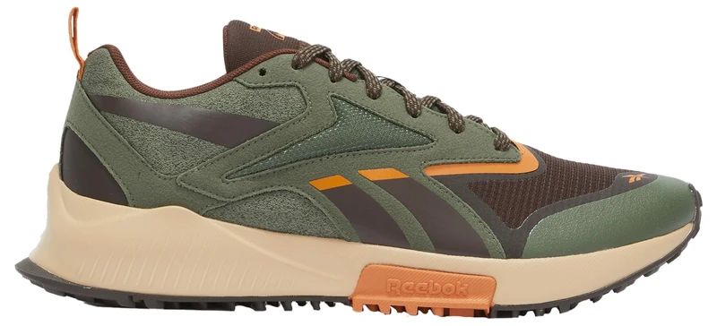 Reebok Men's Lavante Trail 2 Work Construction Shoe Work and Safety, Breakaway Green Dark Brown Tan, 6.5 UK