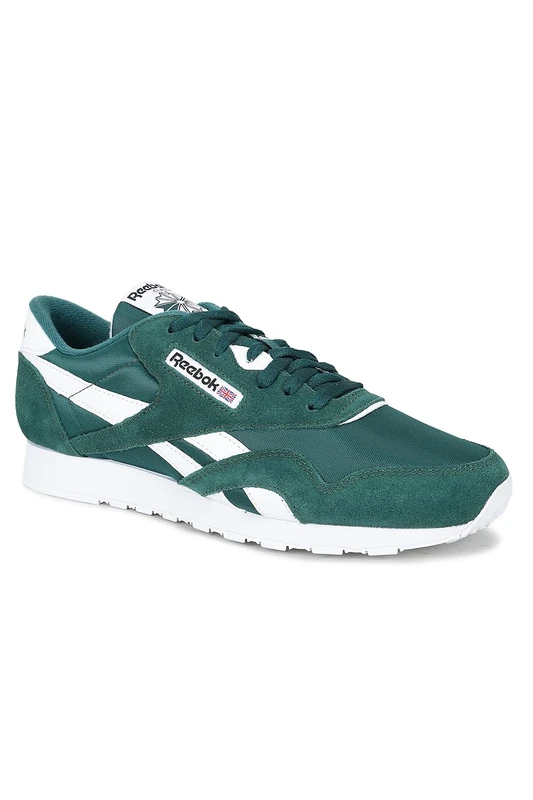 Reebok Men's Classic Nylon Sneaker, Collegiate Green Collegiate Green White, 10.5 UK