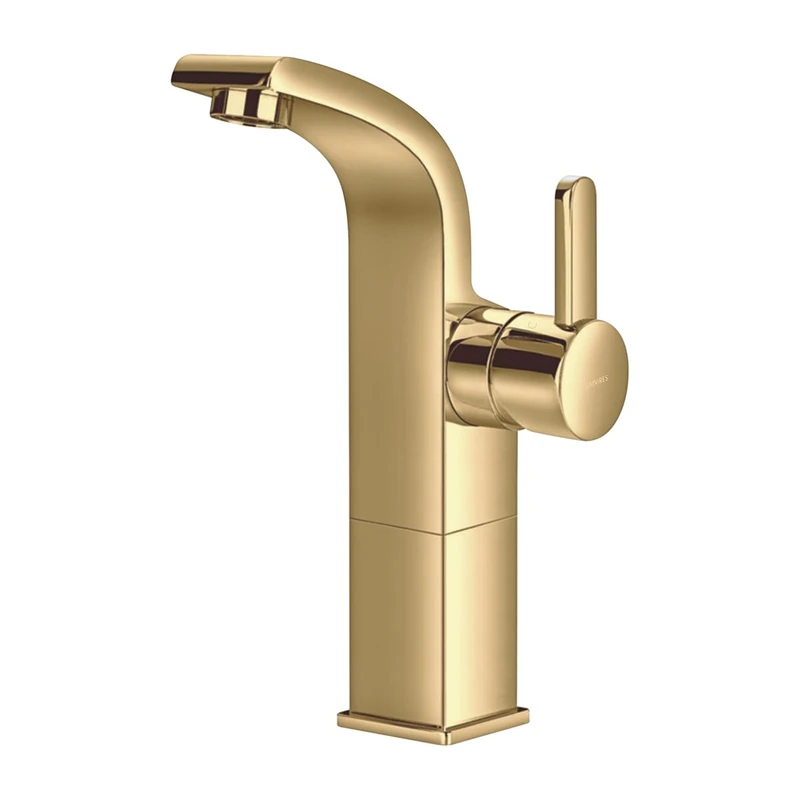 Omnires DA5012GL Bathroom Sink tap high (24 cm) Darling-gold-DA5012GL, Gold